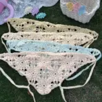 Fashion Knitted Headscarf Women French Pastoral Style Triangle Headband Handmade Crochet Headband Towel Retro Flower Headscarf - Image 5