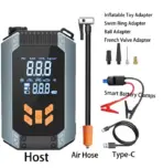 4 in 1 Portable Jump Starter 12V with Air Compressor, 1500A Peak Car Battery Booster, Tire Inflator with Digital Gauge, Emergenc - Image 7