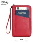 New Travel Passport Clip Wallet Women and Men Multifunctional PU Leather Card Holde RFID Anti Theft Swiping Wallets Storage Bag - Image 8