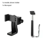 360° Rotating Phone Tripod Mount 1/4 Screw Phone Clip Holder Tripod Bluetooth Remote Extension Pole for iPhone Vlog 1/2/5 Pack - Image 13