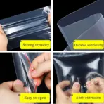 1000-100Pcs Small Zip Lock Plastic Bags Transparent Bag Reclosable Vacuum Storage Bag Clear Bags Ziplock Food Storage Zip Bags - Image 4