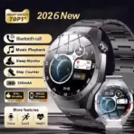 LAXASFIT 2026 New Smart Watch Bluetooth Call Fitness Tracker Heart Rate Monitor Music Player Gift for Men Women Sports