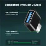 Mini Type-C  to USB Adapter 3.0 USB-C  Male OTG A Female Data Connector For MacBook ProiPadMini 6/ProMacBookAirType CDevice - Image 2