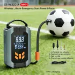 4 in 1 Portable Jump Starter 12V with Air Compressor, 1500A Peak Car Battery Booster, Tire Inflator with Digital Gauge, Emergenc - Image 5