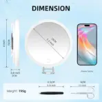 Tweezers & Scissors 30x Magnifying Mirror Set LED-Lit Magnifying Makeup Mirror 30x Magnification Makeup Mirror Portable Travel - Image 5