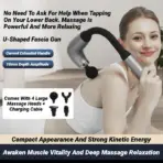 Electric Muscle Massage Gun With 4 Heads, Deep Tissue Percussion Massager For Pain Relief, Portable & Rechargeable Fascia Extend - Image 2