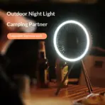HOMEFISH Portable Rechargeable Camping Fan 4000mAh 10000mAh Wireless Ceiling Desktop Fan with Power Bank LED Light - Image 3