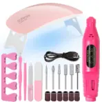 Manicure UV LED Lamp Kit Set UV Lamp and 20000RPM Nail Drill Machine Kit and Remove Dead Skin Manicure Tools Set - Image 9
