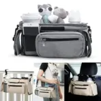 Baby Stroller Storage Large Capacity Travel Hanging Bag Mummy Bag Phone Bottle Holder Pram Diaper Bags Baby Stroller Accessories - Image 4