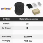 SinoTrack Magnet 4G Waterproof Car GPS Tracker ST-905/ST-915 Vehicle Locator Long Standby 10000mAH Battery with Free APP - Image 7