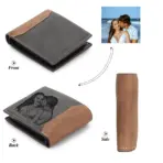 Custom Photo Name Bifold Wallet Card Holder Men Personalized Gift for Christmas Husband Father's Day Anniversary Birthday Gifts - Image 13