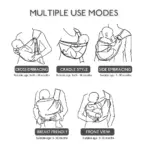 Adjustable Baby Carrier Crossbody Wrap Toddler Hip-seat Portable Sling Bag for Travel Newborn Infant Wrap Baby Bag Accessories - Image 4
