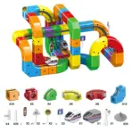 51/62/81/105//123/167PCS Electric Magical Track Train 3D Building Tracks Cube Rails STEM Educational Toys Birthday Puzzle Gift - Image 7