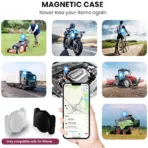 4-Pack IOS GPS Smart Tag for Apple Find My Tracker Kits with Strong Magnetic Suction Silicone Shell Anti-loss for Skateboard Car - Image 6