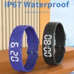 2026 Outdoor Smartwatch Sports Bracelet Vibration Alarm Clock Reminder Sleep Monitoring 24 Hours Pedometer Rechargeable Bracelet - Image 4