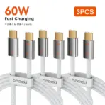 Toocki 3pcs USB C to USB C Cable  PD 60W/100W/240W Fast Charing Type C Charger Cord for Macbook iPhone Samsung Xiaomi OPPO Vivo - Image 7