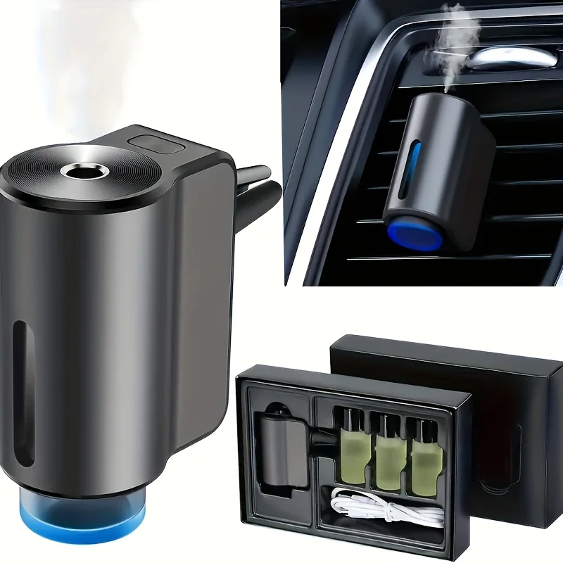 S87d7f1ab423a41cb94a81dceb09b7e537.webp Car Air Purifiers Purifier Humidifier Freshener Essential Diffuser Fragrance Aroma AI Aromatherapy Perfume Oil Ionizer Generator - Image 1