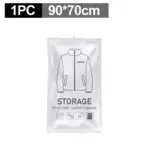 Hanging Vacuum Storage Bags, Hanging Space Saver Bags, Hanging Storage Bags for Clothes, Vacuum Sealed for Suits, Dress, Jacket - Image 8
