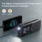 CARSUN Rechargeable Air Pump Tire Inflator Portable Compressor Digital Cordless Car Tyre Inflator For Motocycle Bicycle Balls - Image 3