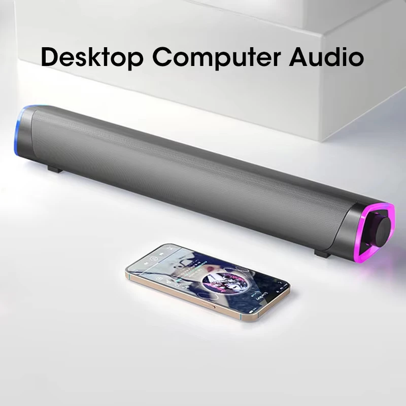 S88dc501537fa448e99728d6b698001831-1.webp Niye Bluetooth Speaker Bar with Subwoofer Stereo Sound USB Wired for PC Laptop MacBook Desktop Audio - Image 1