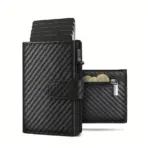 Pop Up Wallet with Coin Compartment RFID Protection Credit Card Holder Wallet for Men - Image 8