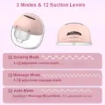 Wearable Breast Pump Hands Free Electric Portable Wearable Breast Pumps Slient BPA-free Breastfeeding Milk Collector - Image 5