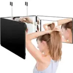 LED Mirror  Trifold Self Haircut Mirror With Light Adjustable Height 3 Way Self Haircut Mirror Hd Glass 3 Way Mirror LED Lights