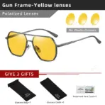CLLOIO Anti-glare Day Night Vision Glasses Men Women Polarized Driving Sun Glasses Square Aluminum Photochromic Sunglasses UV400 - Image 9