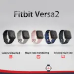 Fitbit Versa 2 Health and Fitness Smartwatch with Heart Rate, Music, Alexa Built-In, Sleep and Swim Tracking, Black/Carbon