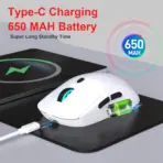 Rechargeable 2.4G USB Wireless Mouse  Adjustable 3600dpi 7 Colors RGB Comfortable Mice for Home Office Laptop Computer Gamer - Image 4