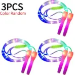 LED Luminous Jump Ropes Skipping Rope Sport Speed Ropes For Kids Night Exercise Fitness Training Light Up Led Skipping Rope - Image 7