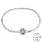 Bracelet Silver 925 Original 17-20CM Star Moon Sun Four Leaf Clover Green Zircon Bracelets Fit DIY Charms Birthday Jewelry Gifts - Image 51