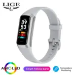 LIGE Amoled Smart Watch Men 2023 Smart Band Women Heart Rate Blood Smartwartch Waterproof Smart Bracelet Sport Fitness Tracker - Image 9