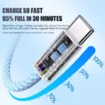 1-50Pcs 60W Type C Weaving Cable For Apple iPhone 14 13 12 11 15 17 16 Pro Max Plus USB C Fast Charging Cable Phone Accessories - Image 4