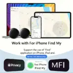 4-Pack IOS GPS Smart Tag for Apple Find My Tracker Kits with Strong Magnetic Suction Silicone Shell Anti-loss for Skateboard Car - Image 2