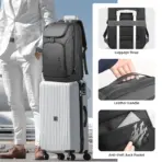 HK Travel Business Backpack for Men Large Capacity 17 Inch Laptop Backpack Multifunctional Anti-Theft Backpack Weekender Daypack - Image 2