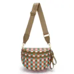 DOYOGI Black and White Checkered Spacious Bum Bag Crossbody Bags for Women Nylon Travel essentials Mommy Bag Diaper Bag  for Mom - Image 35