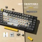 AJAZZ AK820/AK820 Pro Mechanical Gaming Keyboard Tri-Mode Bluetooth 5.1 Wireless Wired Knob Hot Swap Gasket Custom Keyboard - Image 6