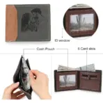 Custom Photo Name Bifold Wallet Card Holder Men Personalized Gift for Christmas Husband Father's Day Anniversary Birthday Gifts - Image 6