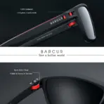BARCUR Men Polarized Sunclasses TR90 Light Weight Fishing Travel Sun Glasses Women Outdoor Eyewear Accessory Oculos - Image 4