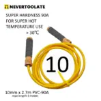 SUPER HARD PVC HARDNESS 90A for above temperature 30℃ 86°F 10mm 450 grams heavy wood handle jump skip rope with ball bearing - Image 11