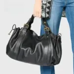 Sac à main à bandoulière Simple pour femmes, sac Boston élégant et polyvalent, sac de travail intérieur en Polyester doux