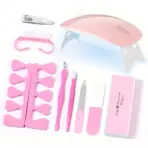 LINMANDA Professional USB Electric Nail Drill Polish File Kit with UV LED Nail Lamp Gel Manicure Dryer Lamp Acrylic Starter Set - Image 12