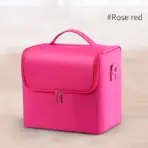 Large Makeup Carrying Train Case for Women, Travel Bag Storage Box,4 Tier Professional Nail Organizer Case with Adjustable - Image 2