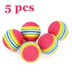 5/10/30PCS Rainbow EVA Cat Toys Ball Interactive Cat Dog Play Chewing Rattle Scratch EVA Ball Training Balls Pet Toys Supplies - Image 8