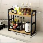 1pc 2-Tier Metal Countertop Shelf - Space Saving Organizer for Coffee, Mugs & Condiments, Rustproof Kitchen Rack - Image 7