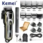 Kemei PG1990A Rechargeable Hair Clipper or Limit Combs Professional Cordless Men Hair Trimmer Men's Hair Cutting Machine Barber - Image 11