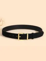 Luxury Suede Leather Belt for Women Fashion Gold Pin Buckle Wide Ladies Waist Belts Dresses Jeans Daily Casual Wear - Image 23