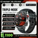 2026 T-Rex3 Ultra 1100mAh Battery Smart Watch GPS Track Compass IP69K Waterproof Sports Tracker Outdoors Military Smartwatches - Image 8