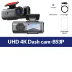 Dash Cam 4K UHD Recording Car Camera DVR Night Vision Video Recorder Built-In Wi-Fi Support GPS 24H Parking - Image 7